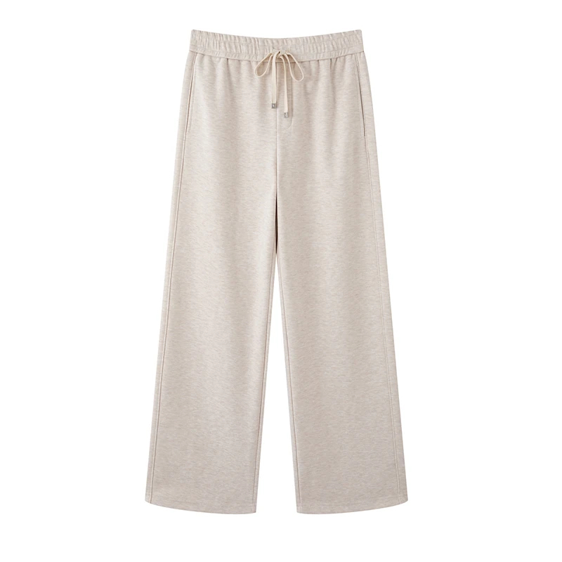 MM商场同款2025冬季新款宽松高腰垂感阔腿裤休闲裤女2831