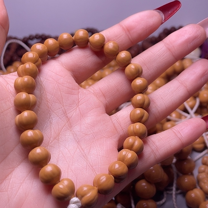 手串猴头核桃11尺寸镜面柯基屁桃手持全品无暇