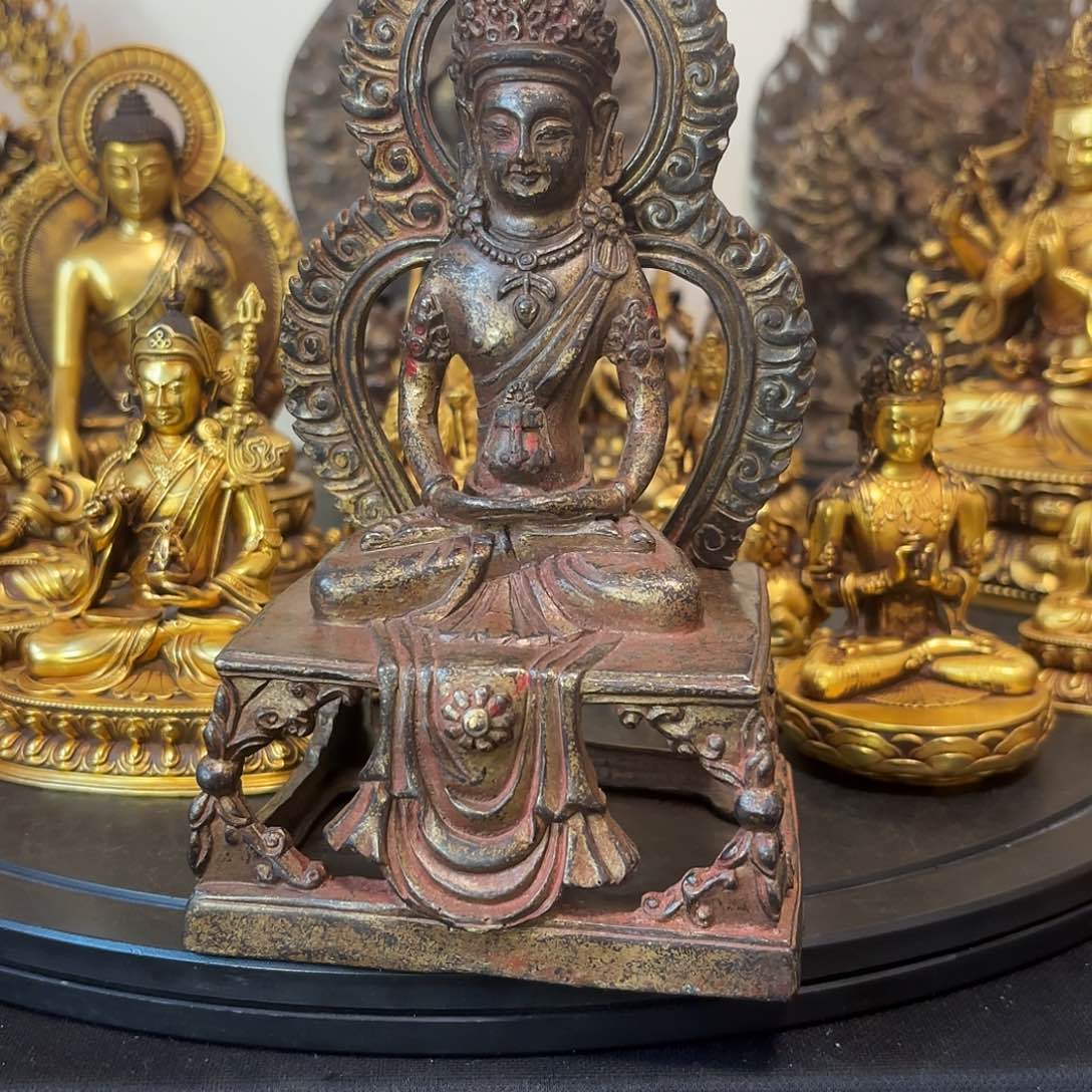 无量寿佛黄铜摆件