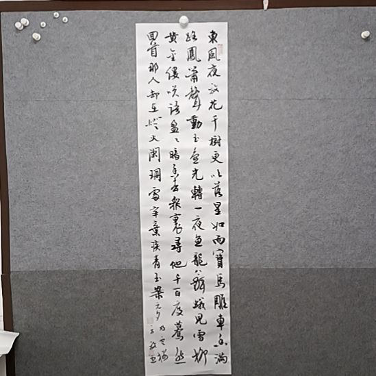 书法四尺对开条幅多字书法作