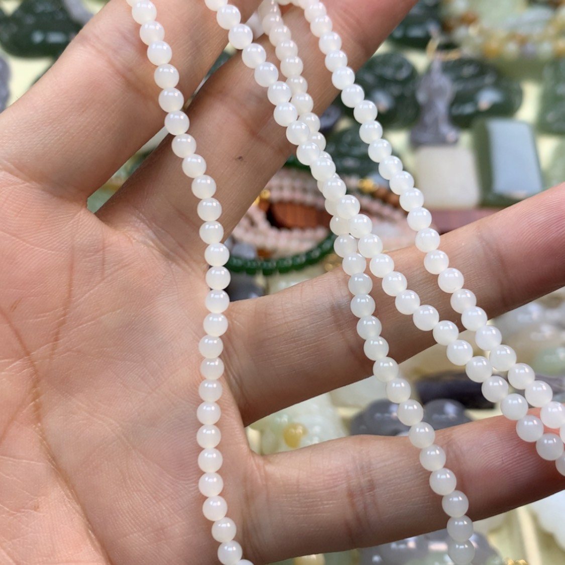 【闪购商品】和田玉手串未镶嵌爱****子