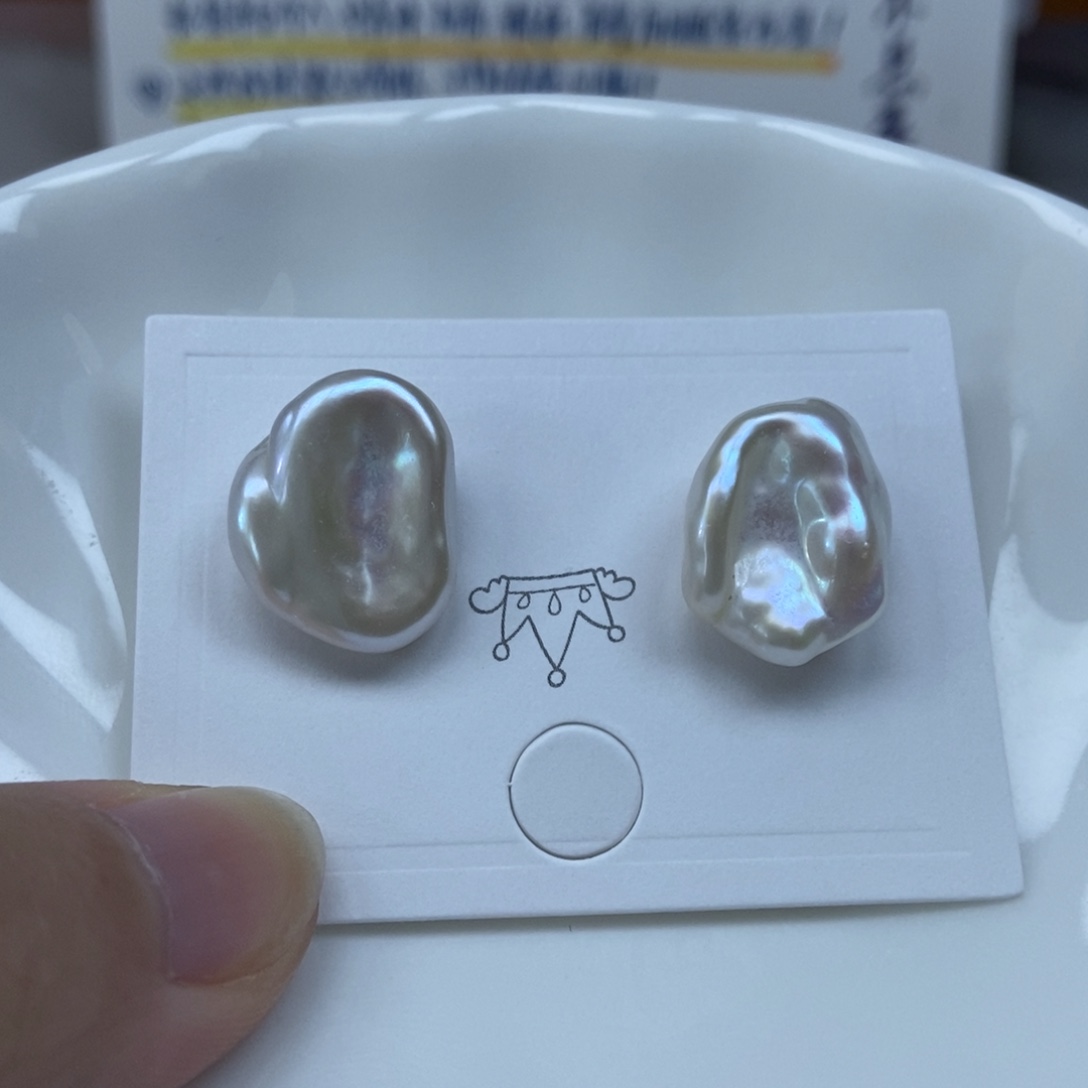 淡水珍珠耳钉银S925镶嵌向****…特价173