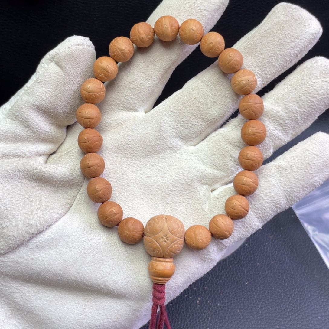 凤眼菩提手串10➕左右尺寸C07凤眼菩提D13同树实心