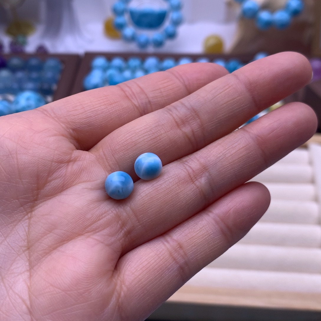 马***族针钠钙石（海纹石）未镶嵌颈饰