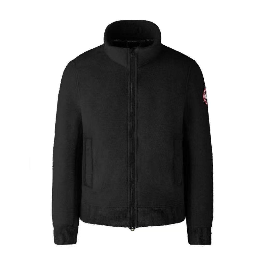 未使用 CANADA GOOSE 加拿大鹅Lawson徽章logo抓绒夹克外套