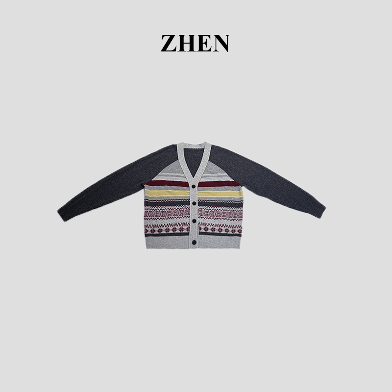 【ZHEN】25K02196 2025新款时尚气质休闲百搭开衫上衣女
