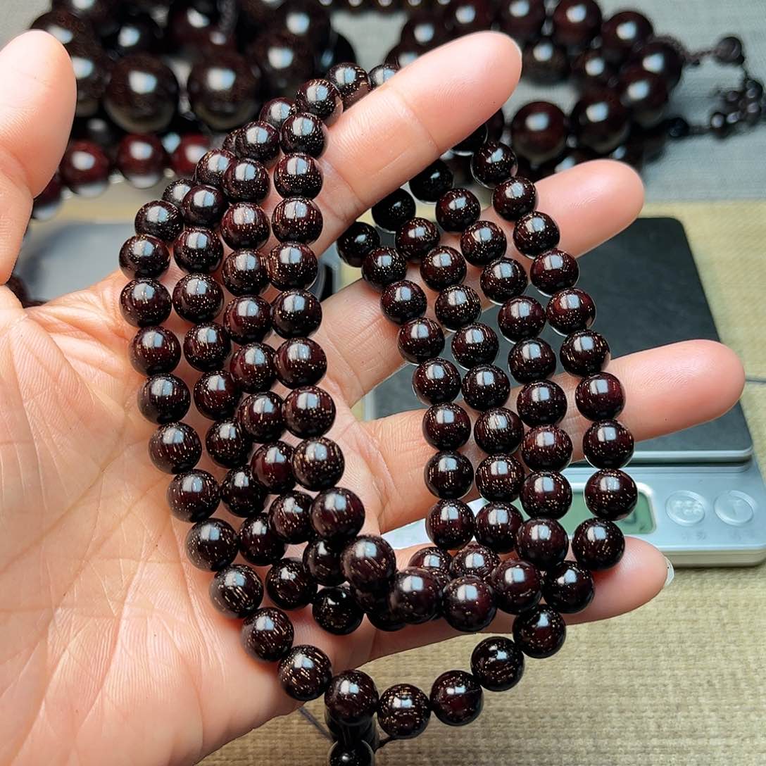 檀香紫檀（小叶紫檀）0.8 108颗 满星