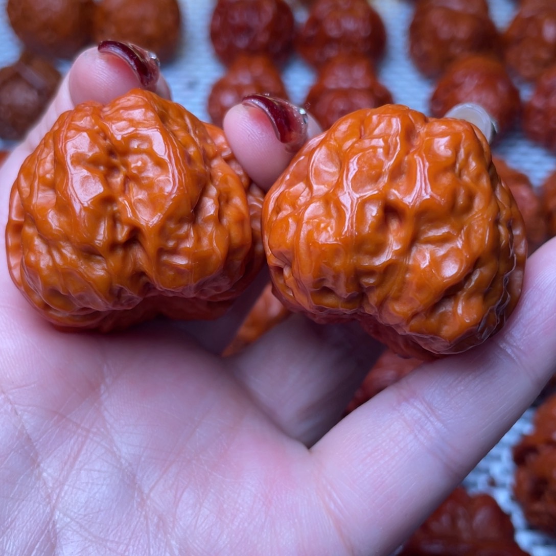 桃核吊坠文玩核桃 手把件 蛤蟆头 40