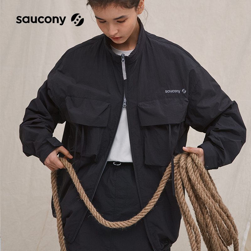Saucony索康尼官方男女款运动生活通风透气梭织外套舒适百搭上衣