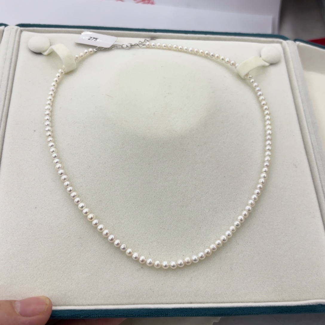 淡水珍珠颈饰银S925镶嵌700