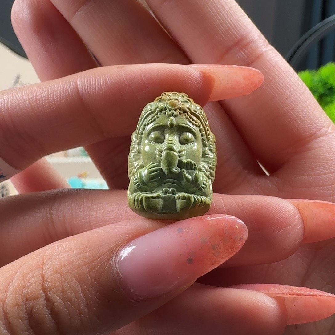 绿松石未镶嵌吊坠(不含链)象神福利款