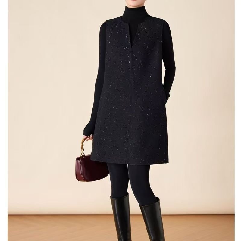 【冬季新款】时尚气质轻奢百搭两件套裙(裙子+内搭)