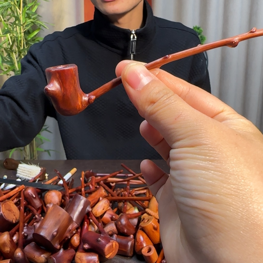 一***憨檬子木手工文玩烟斗