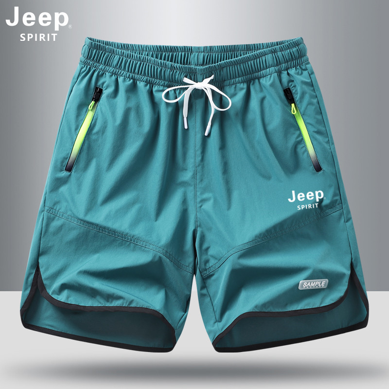 JEEP SPIRIT吉普冰丝男女短裤夏季户外百搭透气跑步五分裤运动裤