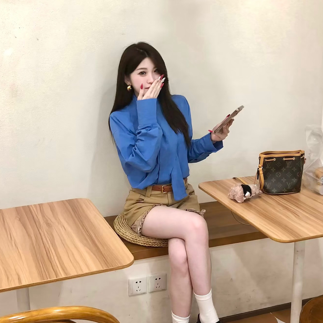 甜美风早秋显瘦上衣