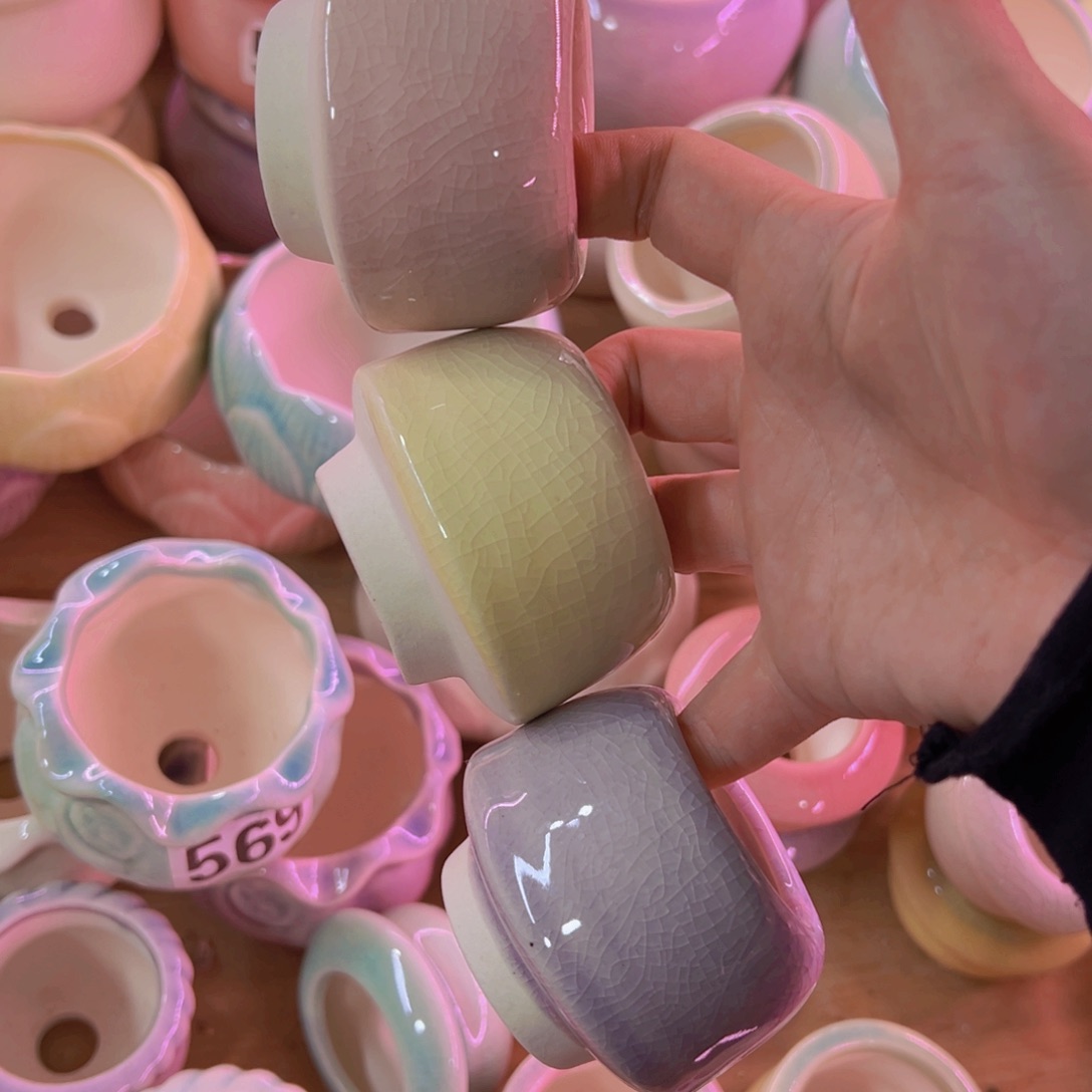 陶瓷花盆当场凑满12包邮