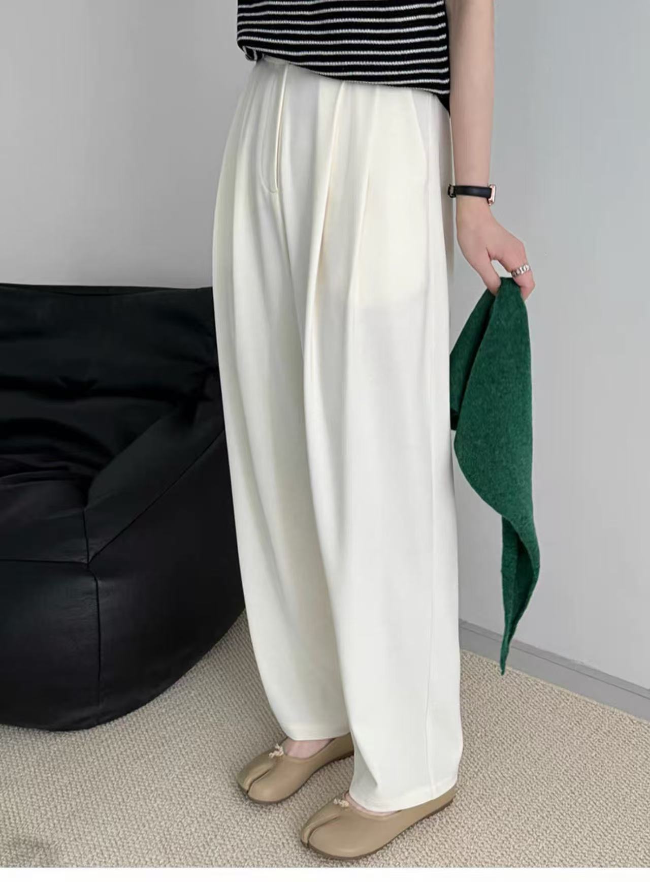 【杭州•意法】NN3015-时尚女装设计感休闲裤显瘦洋气百搭