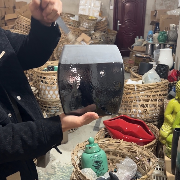 摆件高度21厘米口径14厘米微瑕捡漏