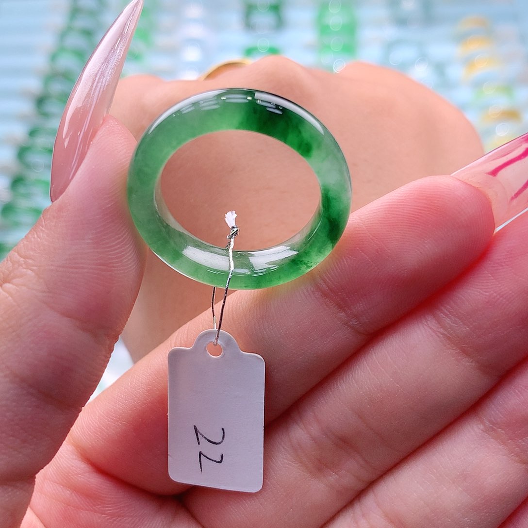 翡翠戒指未镶嵌缅甸翡翠A货