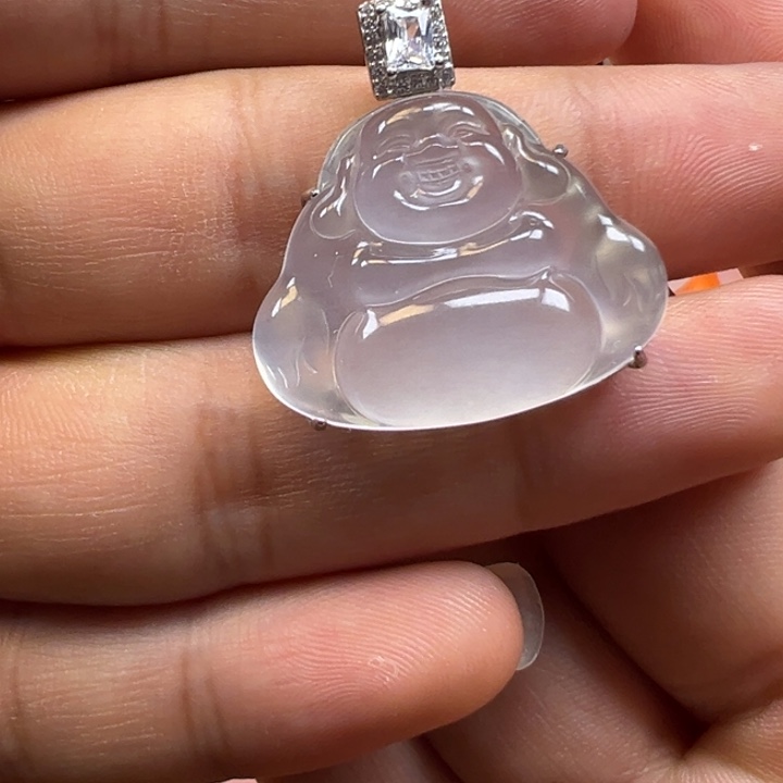 石英质玉银S925镶嵌颈饰