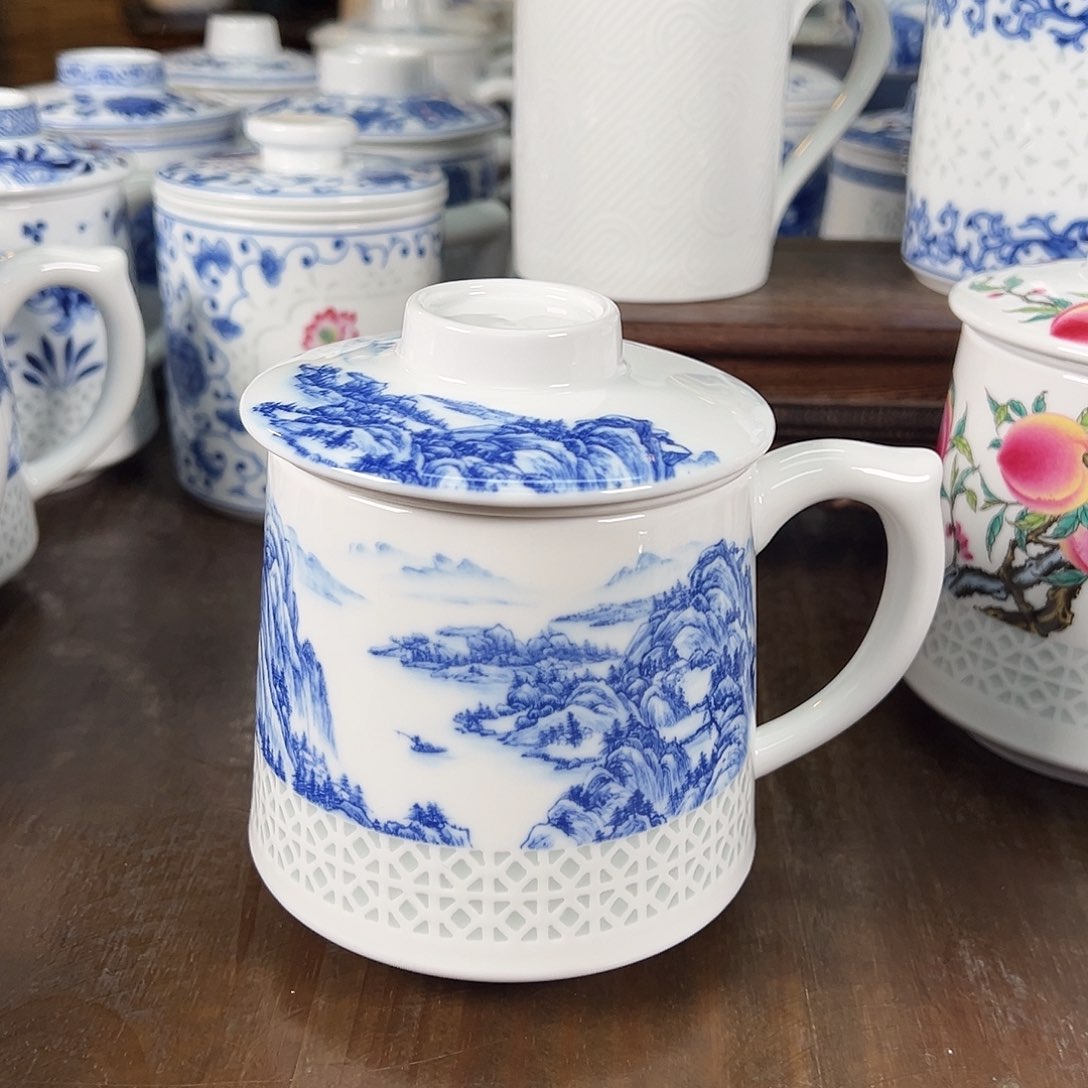 景德镇陶瓷高温办公杯