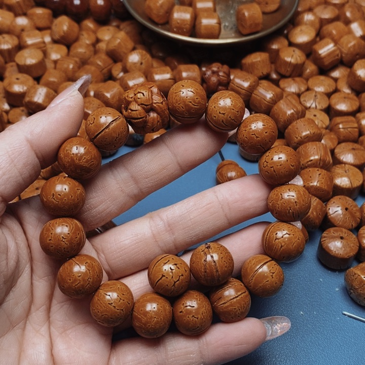 桃核手串极限圆15全品16颗