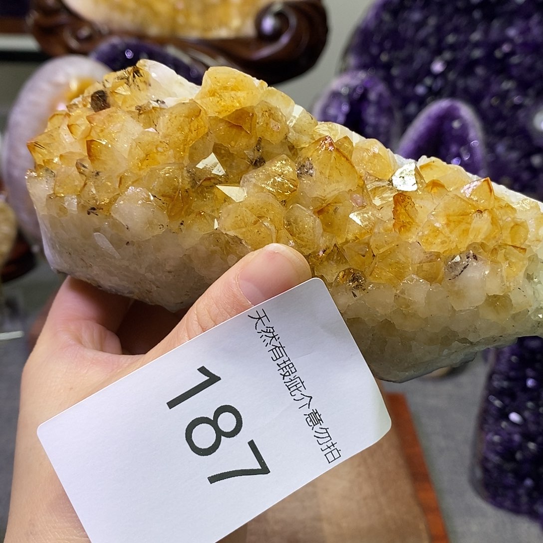 未镶嵌紫晶珠宝半成品