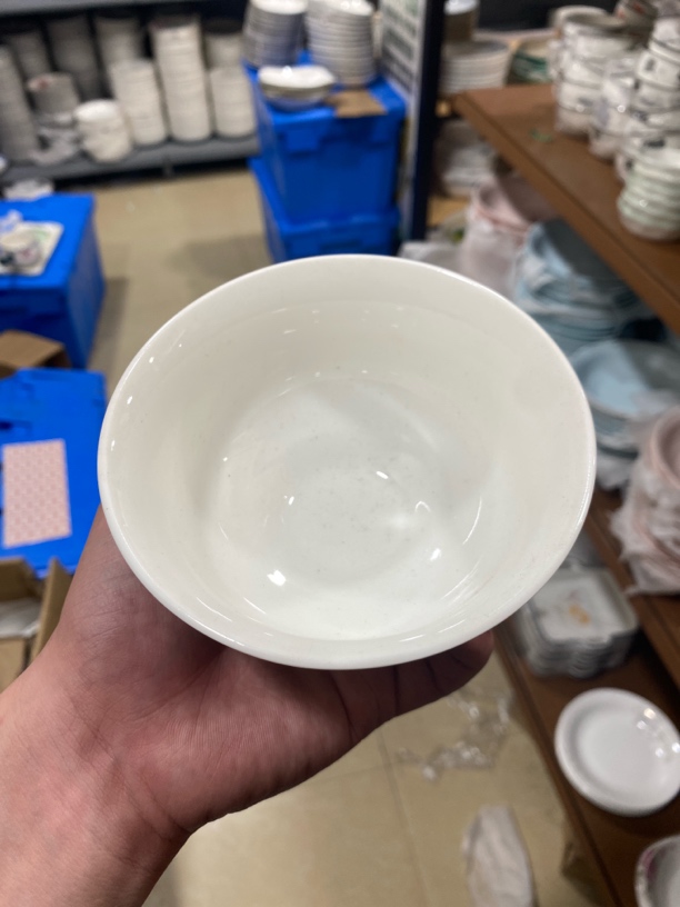998号6 个装4.5寸满堂香高脚青花瓷米饭碗防烫