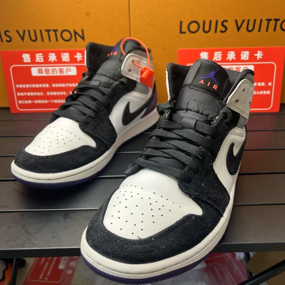 95新 MM6 95新阳/40.5码/AJ1 黑紫 