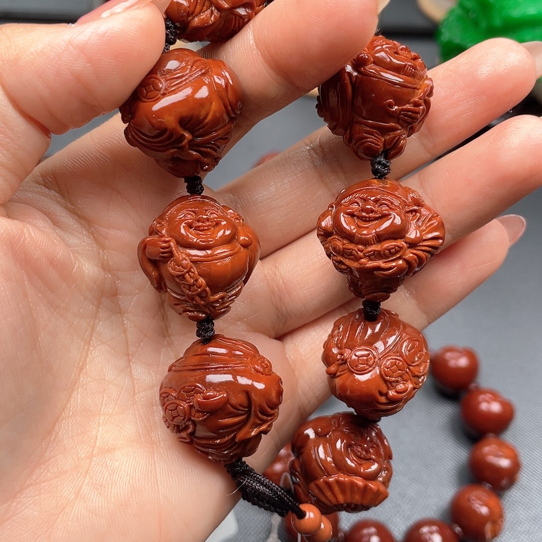 北***哥橄榄核手串财神手串