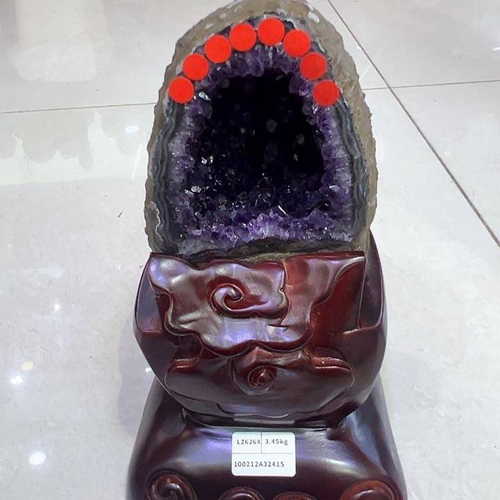 紫晶珠宝半成品未镶嵌