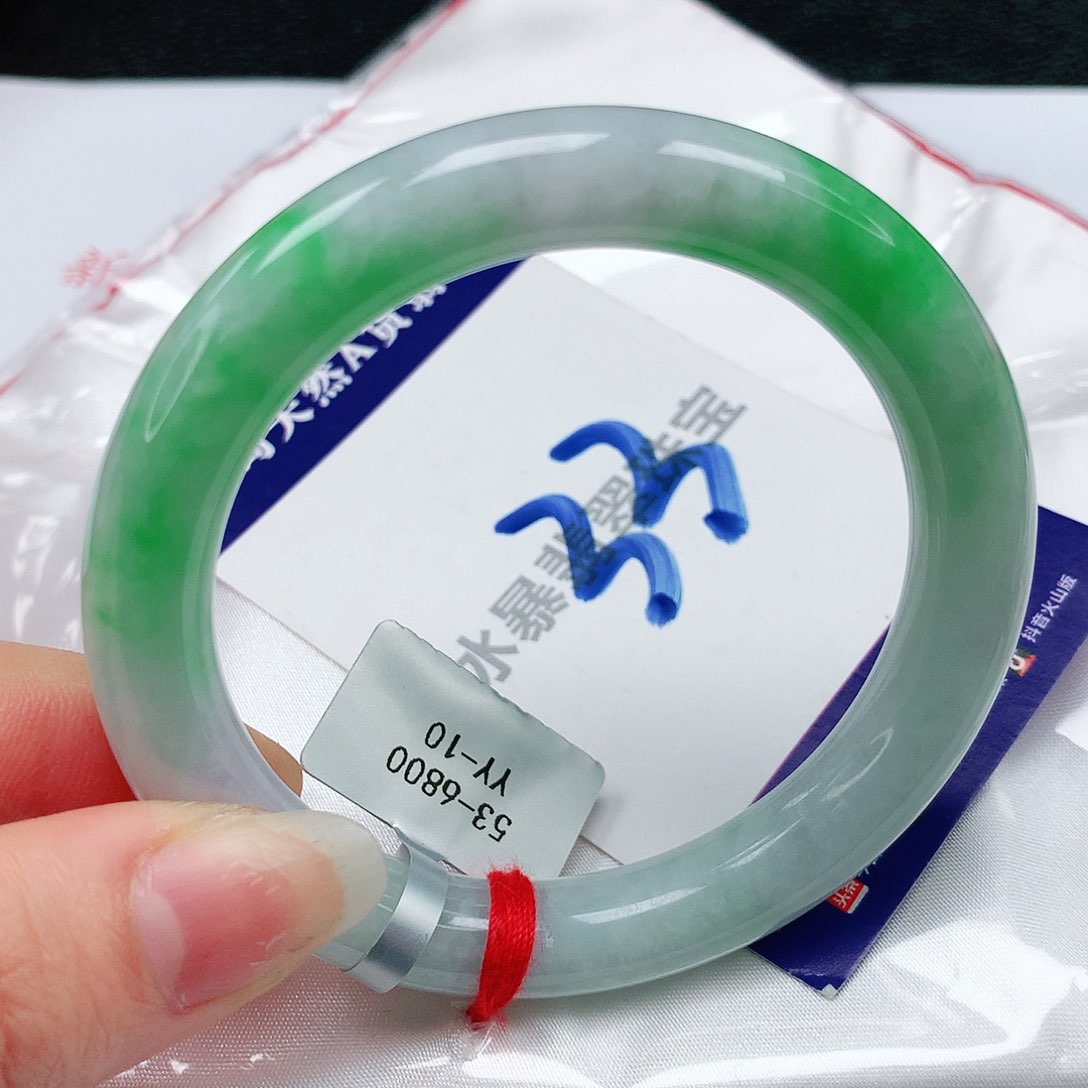 翡翠手镯未镶嵌缅甸天然a货翡翠