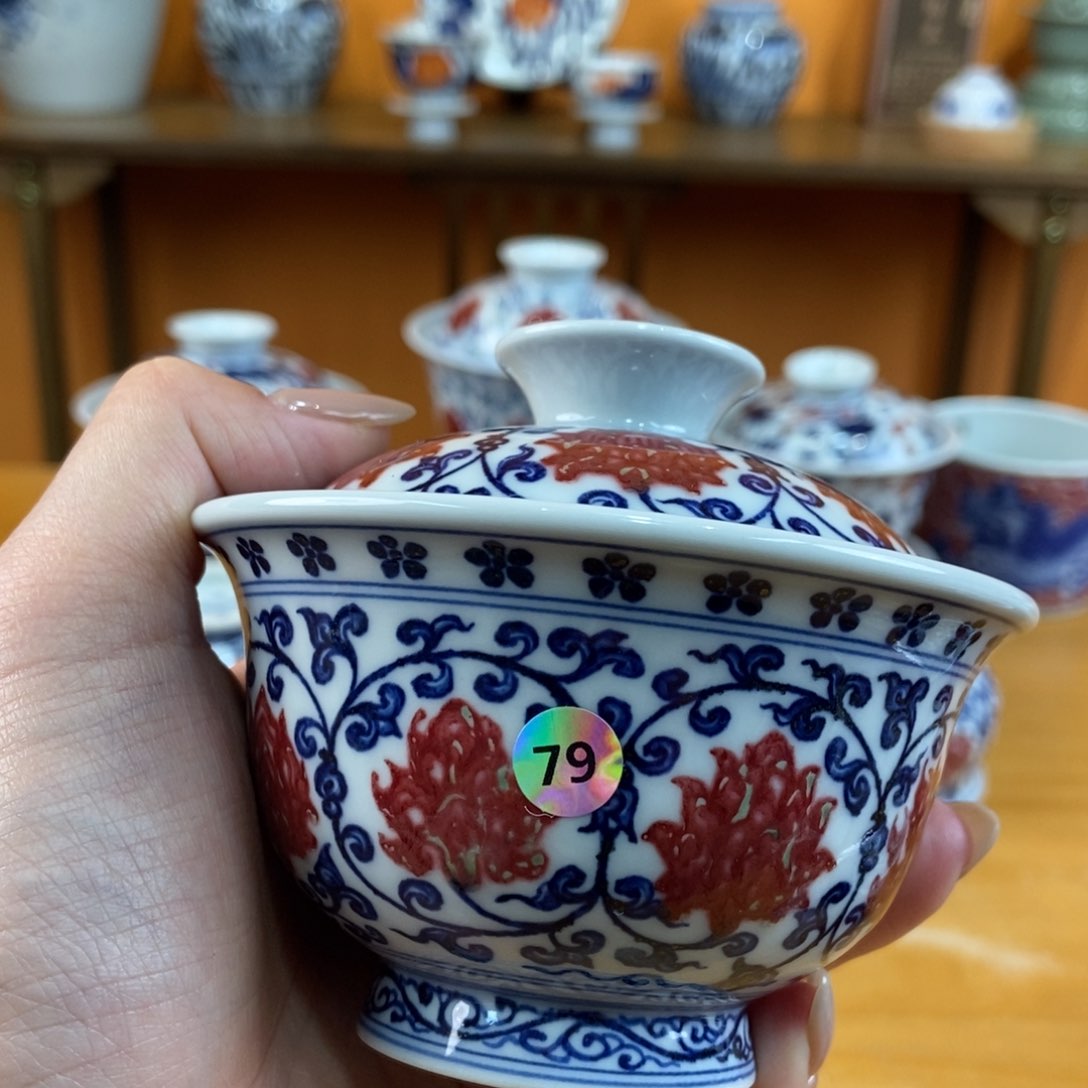 手绘现代茶具非古董