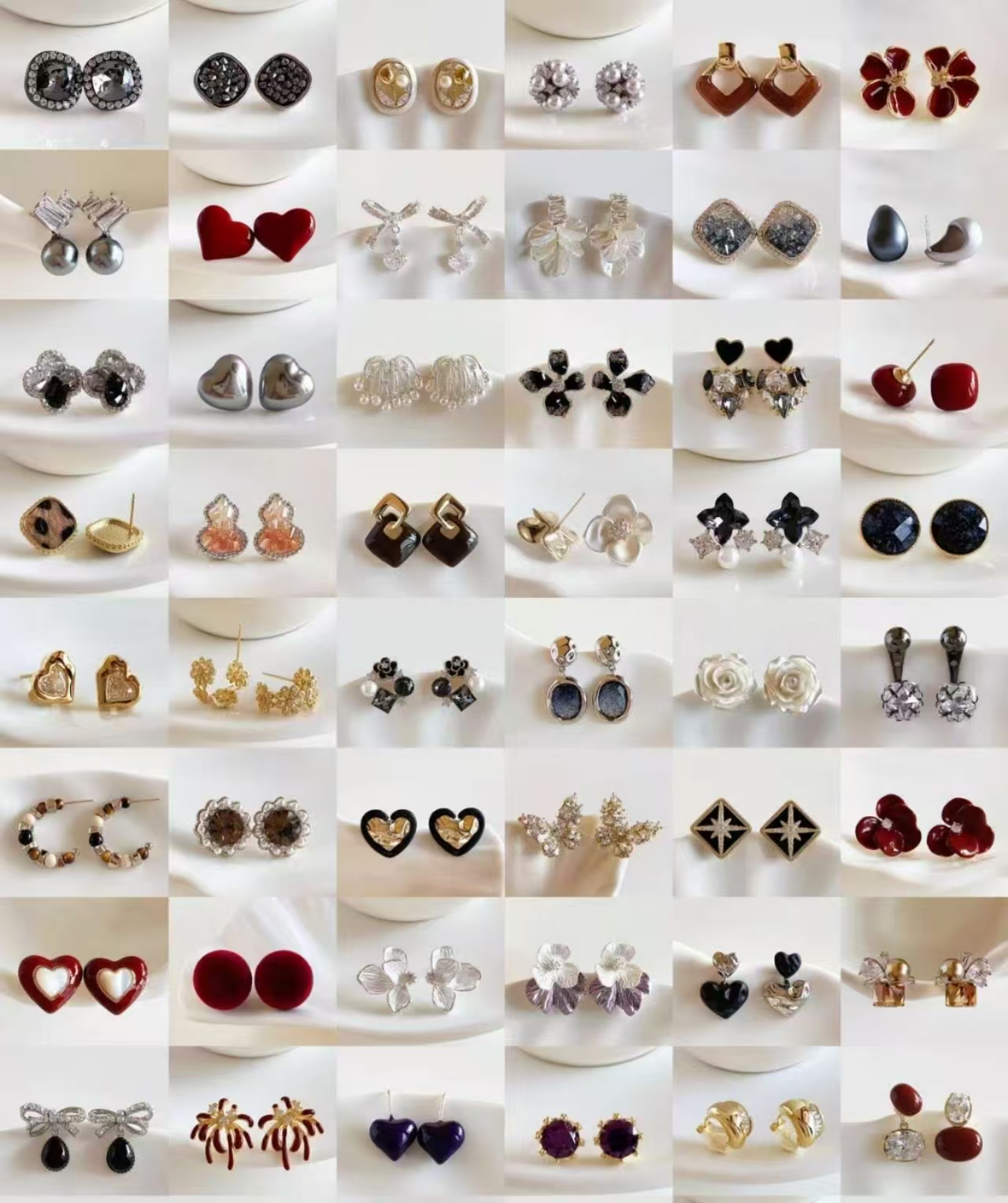 合金仿珍珠耳饰 2025新款耳饰（401-450）轻奢饰品气质女神小香风