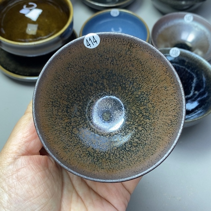 茶盏建窑建盏磨底柴烧主人杯