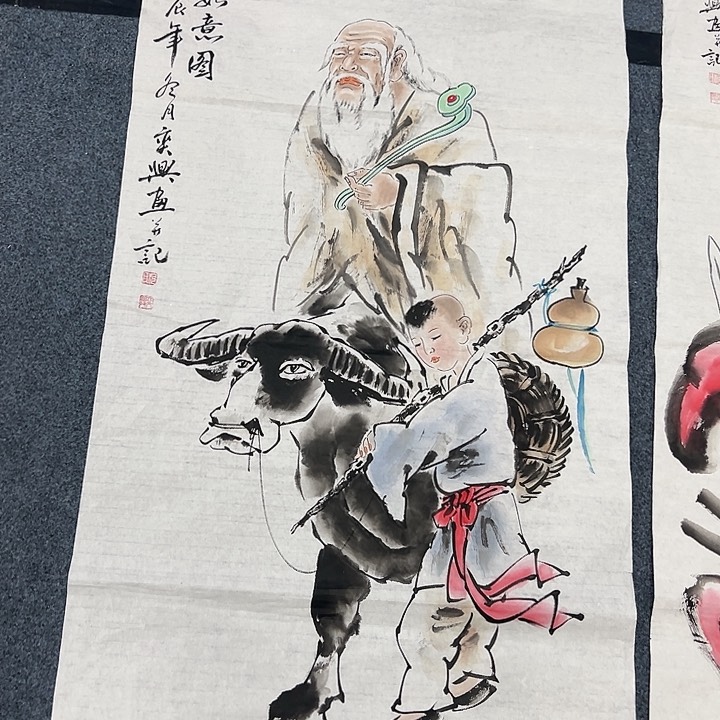 国画纯手绘字画宣纸