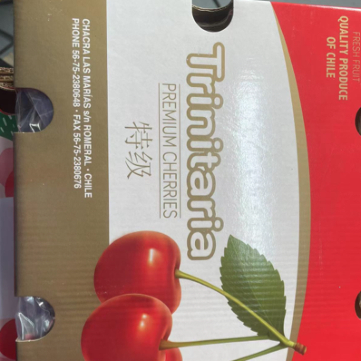 3JJJ车厘子加大加黑净重8斤2合一原箱智利海运车厘子 内附果径卡