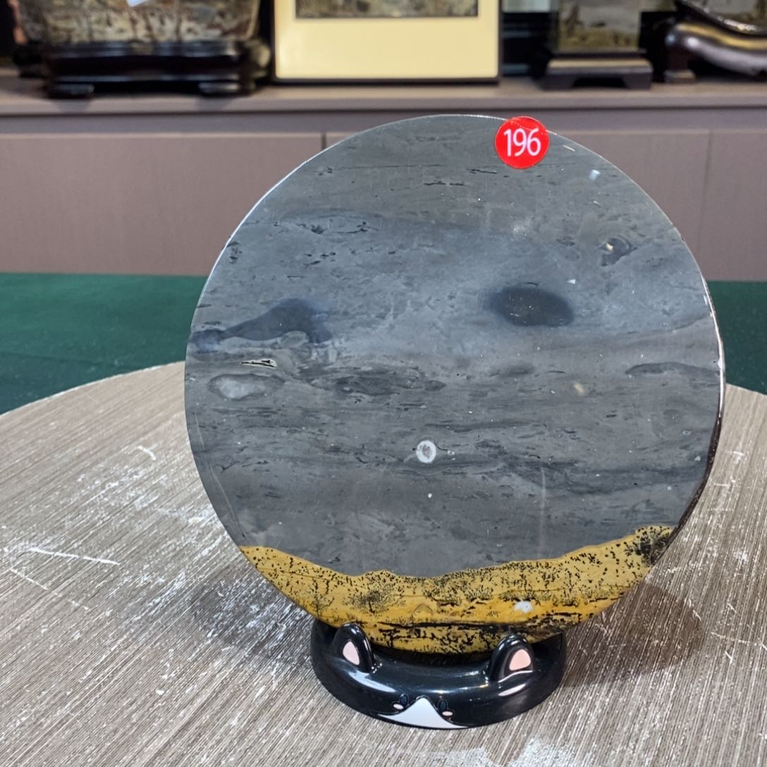 石材笑**起广西国画石草花石