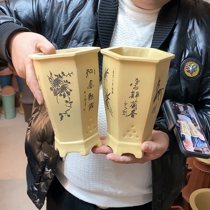 紫砂花盆紫砂花盆