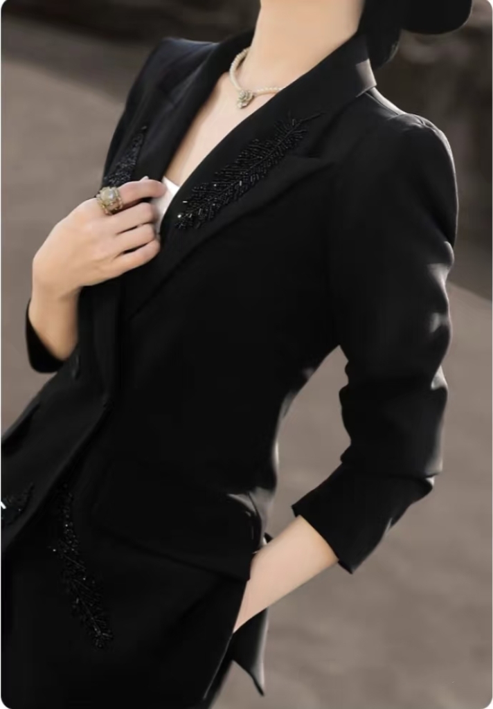 二九  西装修身女神韩版休闲风常规百搭纯色静奢风长袖显瘦