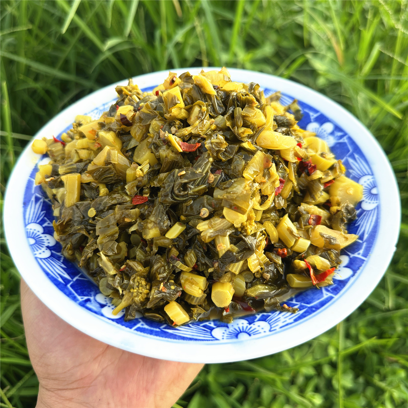 腌制酸辣菜苔880g/瓶开盖即食酸爽开胃无甜味安徽手工腌制下饭菜