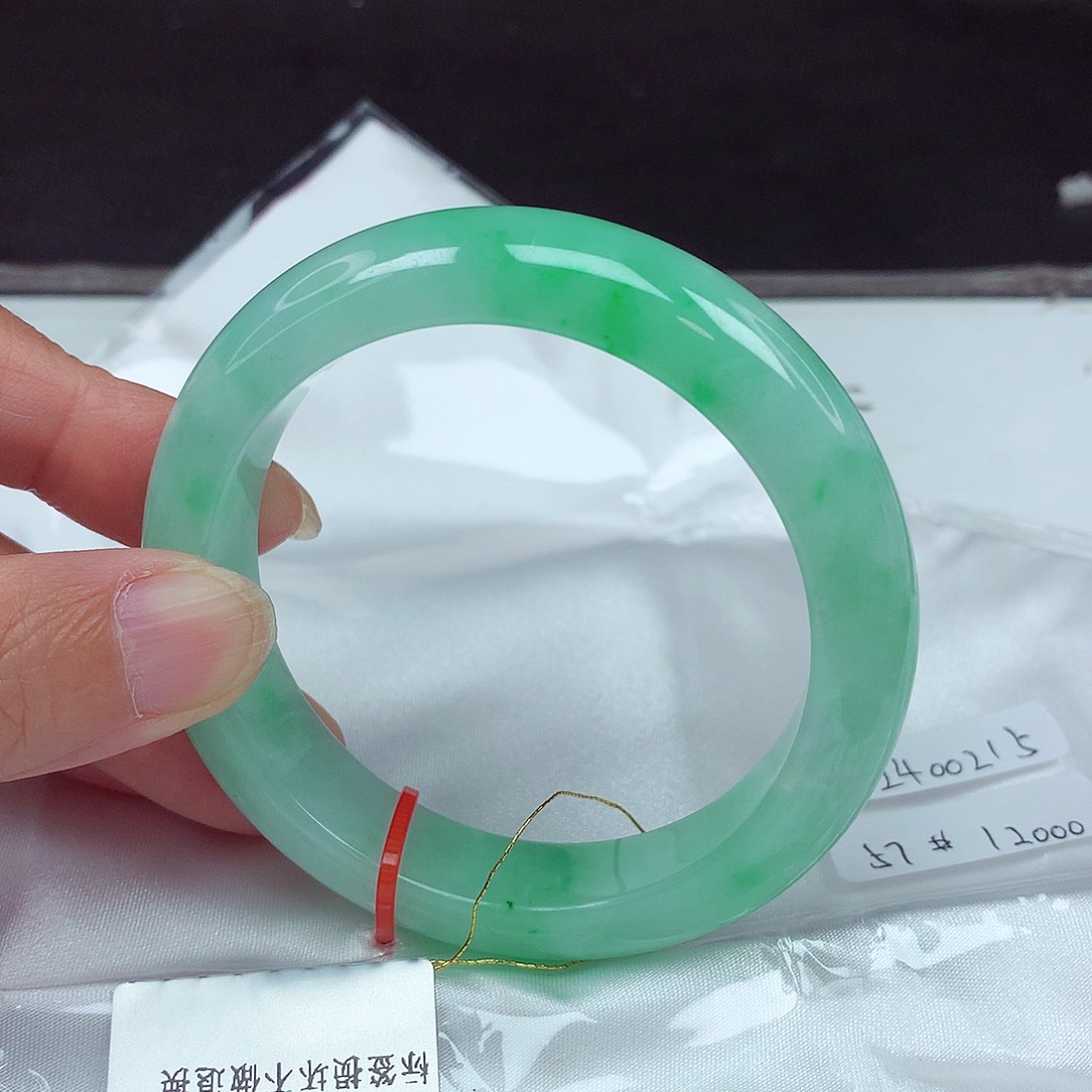 未镶嵌手镯翡翠57圈0215