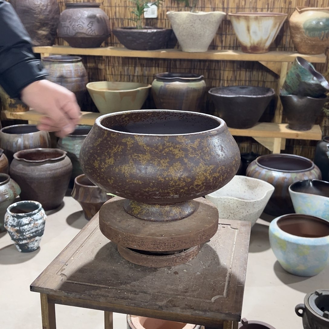 紫砂花盆无孔高15/20花盆