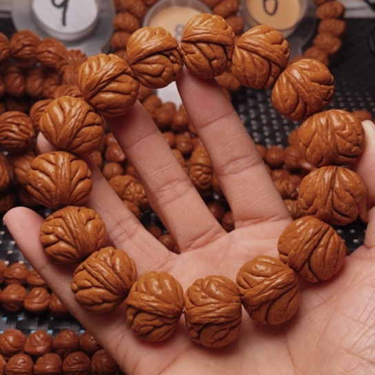 桃核手串龙纹桃核