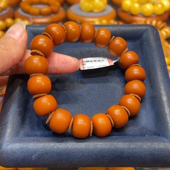 蜜蜡手链未镶嵌蜜蜡