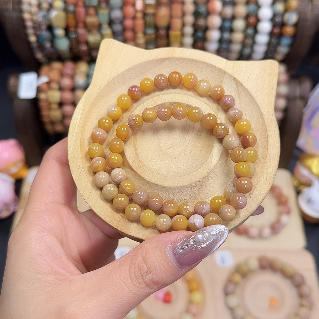 玛瑙/玉髓手链合金4