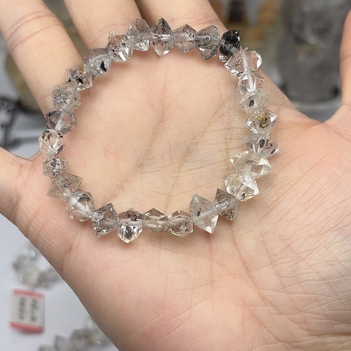 水晶手链未镶嵌散墨闪灵钻手链
