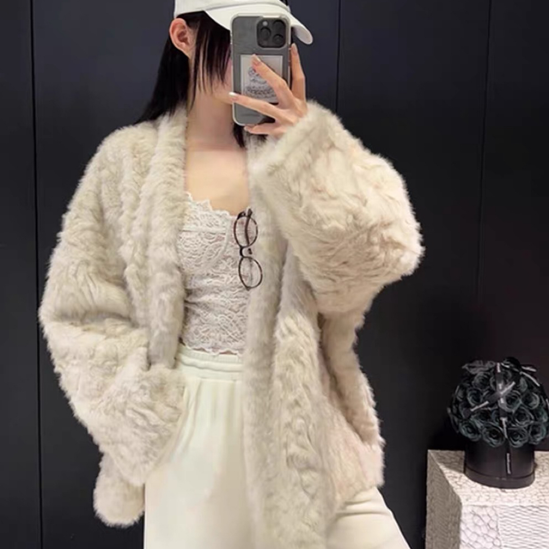 人造皮草 环保皮草毛毛外套