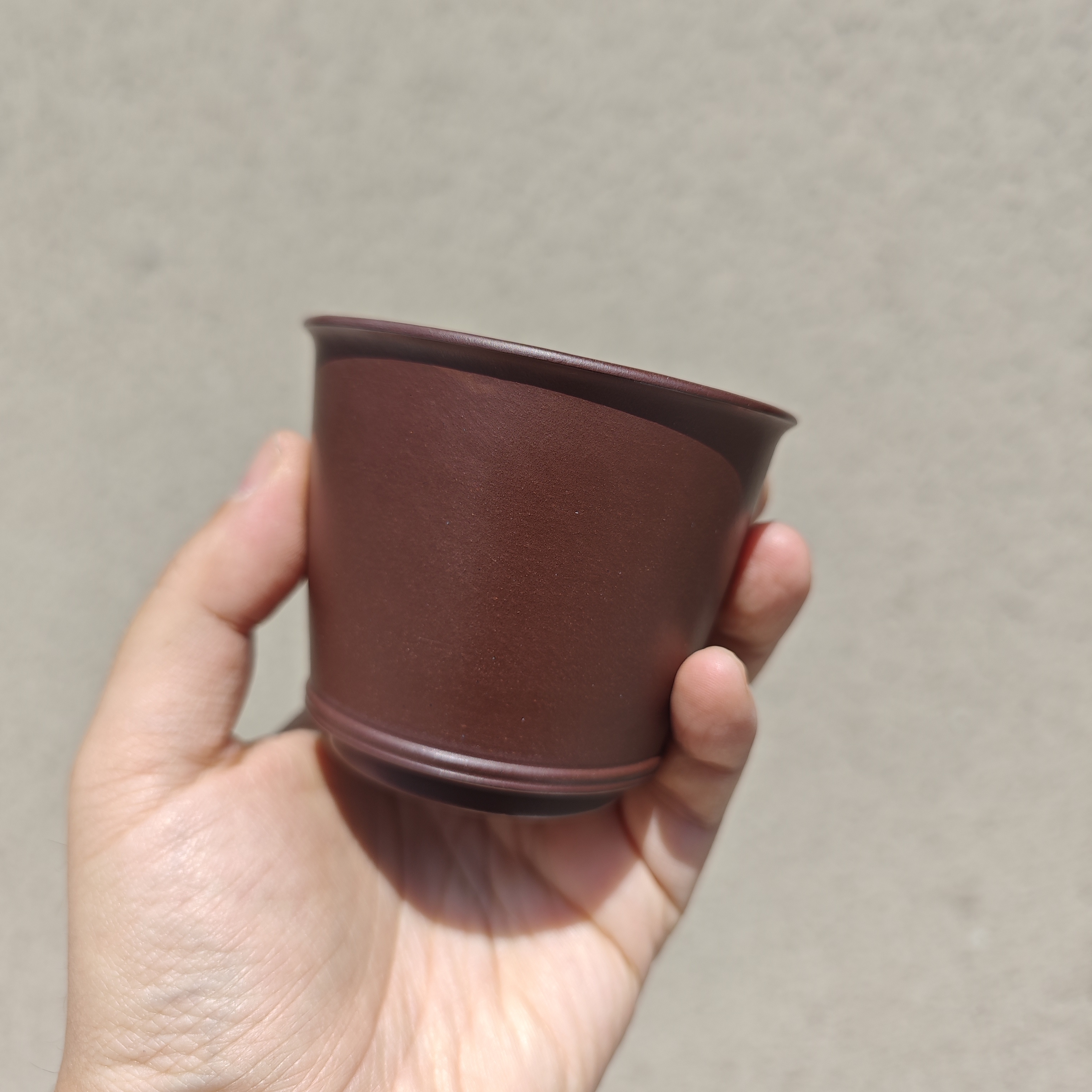 纯原矿零添加发色超好看高温茄皮紫泥主人杯150cc