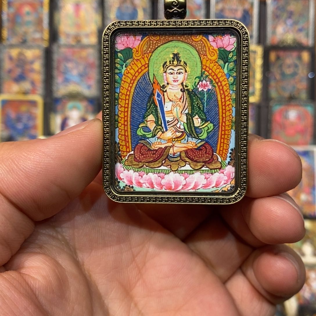 吊坠开播特惠虚空唐卡尼卡手绘